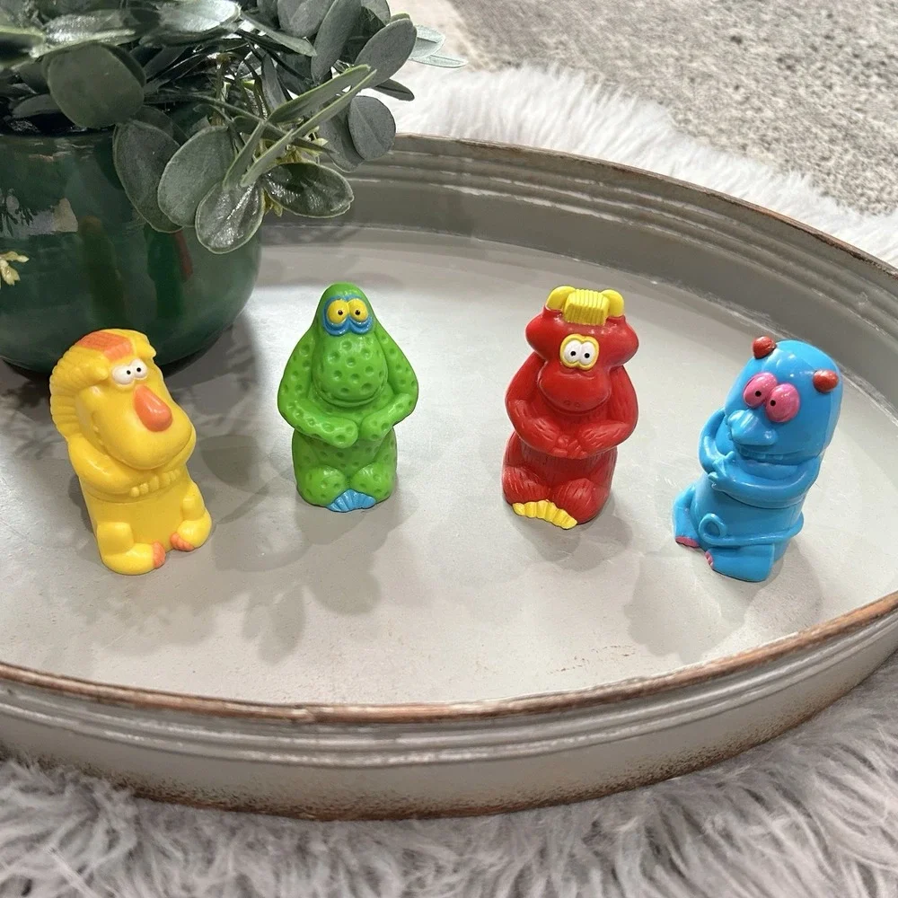 Burger King VTG 1991 Freaky Fellas Funsters‎ Lifesavers Kids Meal Toys SET OF 4